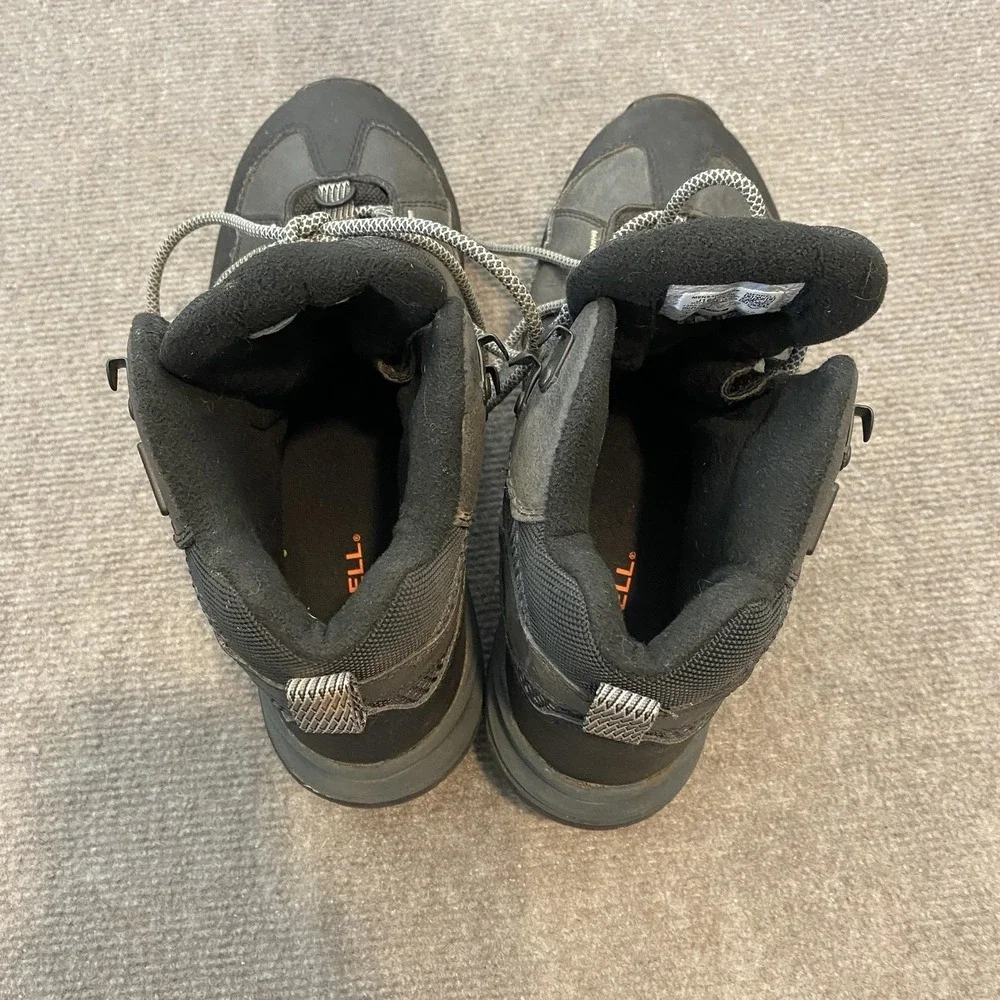 Merrell Snow Boots Mens Size 9 Black Insulated Lace Up Winter Hiking J16467Z